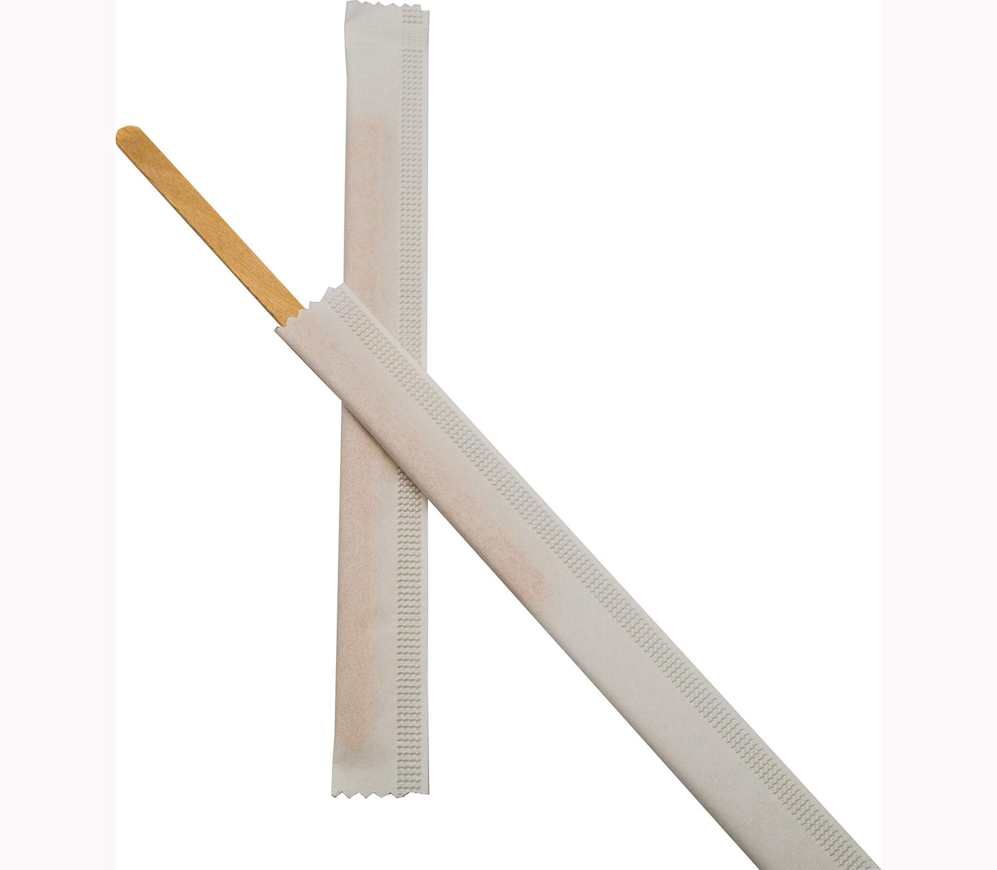 1000 agitadores de madera desechables de 11 cm – envueltos individualmente