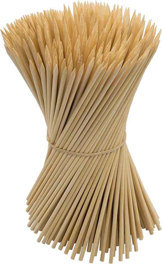 DON PALILLO – 200 Pinchos de bambú 24 cm x 3,8 mm – Especial para barbacoas y brochetas de fruta