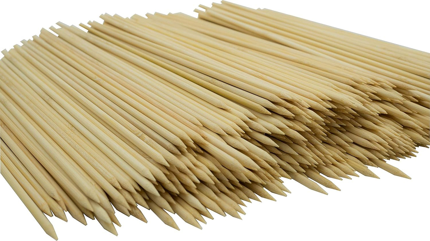 DON PALILLO – 200 Pinchos de bambú 24 cm x 3,8 mm – Especial para barbacoas y brochetas de fruta