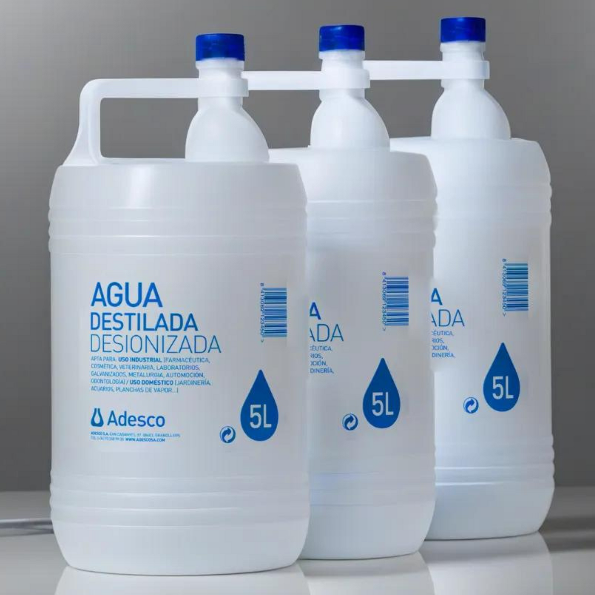 VILAROA Agua Destilada Desionizada Desmineralizada, 25 litros,  Conductividad Inferior a 1,29µS/cm, ppm Entre 0,00-1,29 con, Múltiples  Usos, Apto para Autoclaves (25 litros) : : Coche y moto
