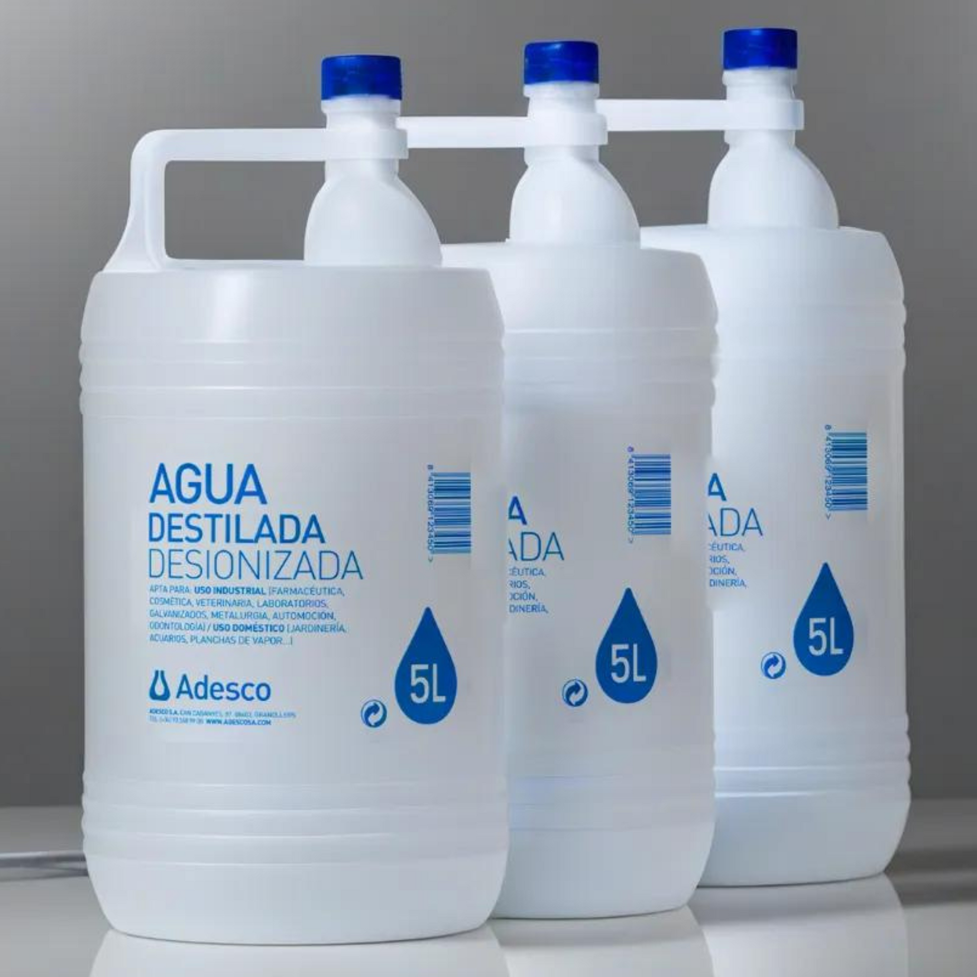 agua destilada para automóvil, laboratorio y planchas